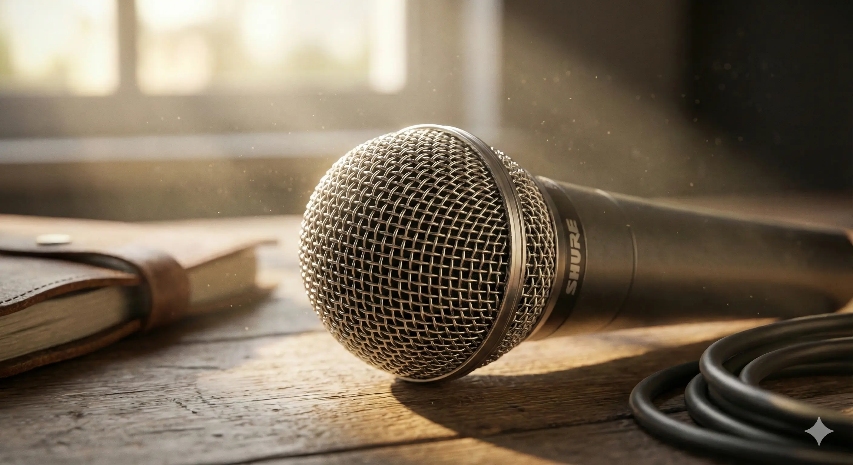 Иллюстрация: Абстрактная визуализация звуковой волны, которая формирует силуэт лица человека.